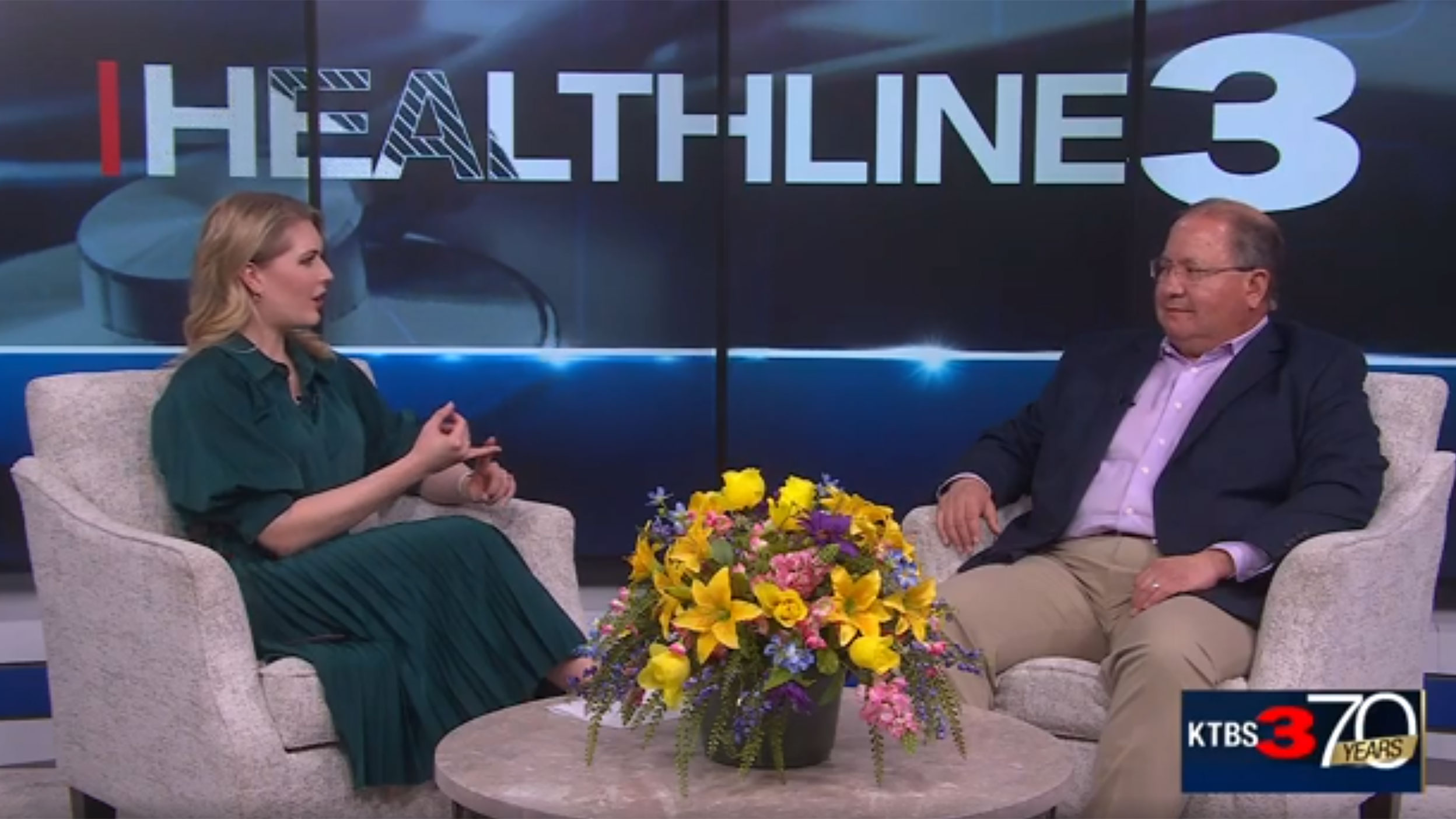 Dr. Michael A. Banda, MD, discusses general surgery on KTBS Healthline 3