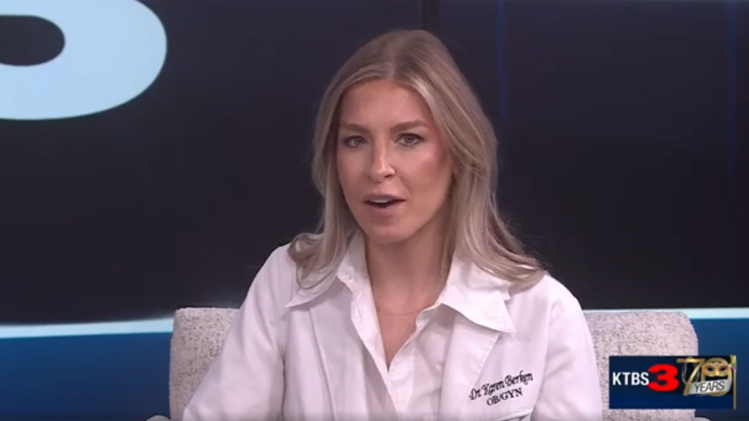 Dr. Karen Berken, MD, discusses uterine fibroids on KTBS Healthline 3