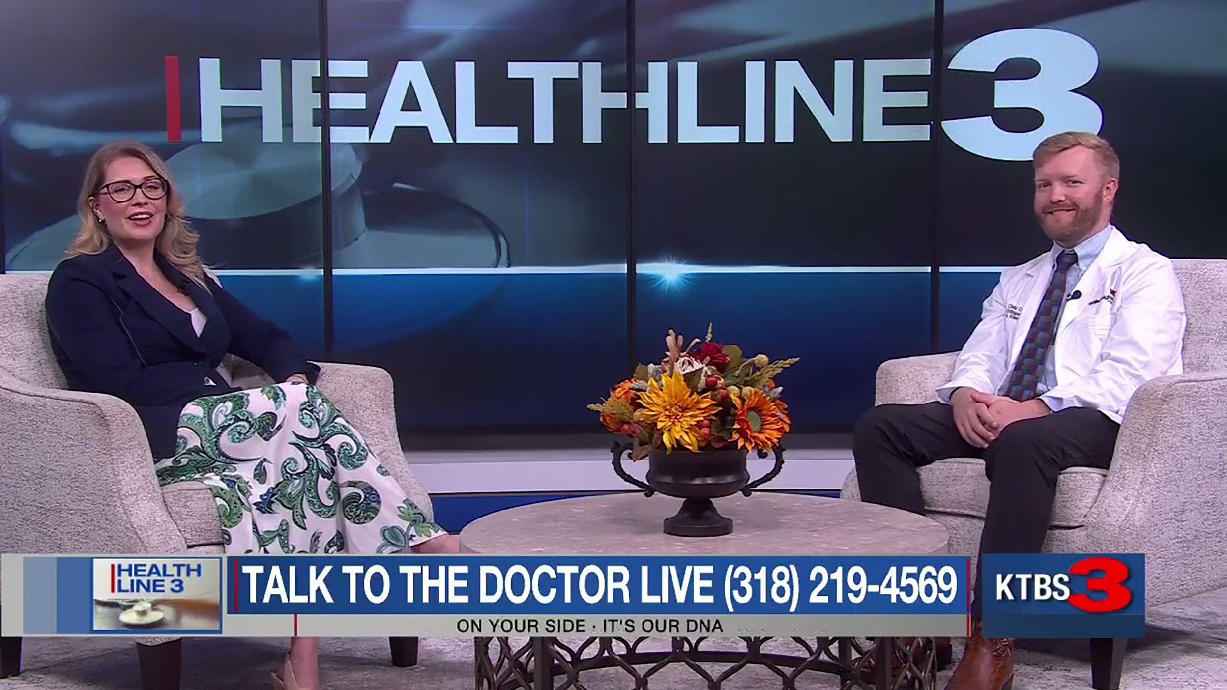 Dr. Christopher D. Caldwell discusses hip and knee replacement on KTBS Healthline 3