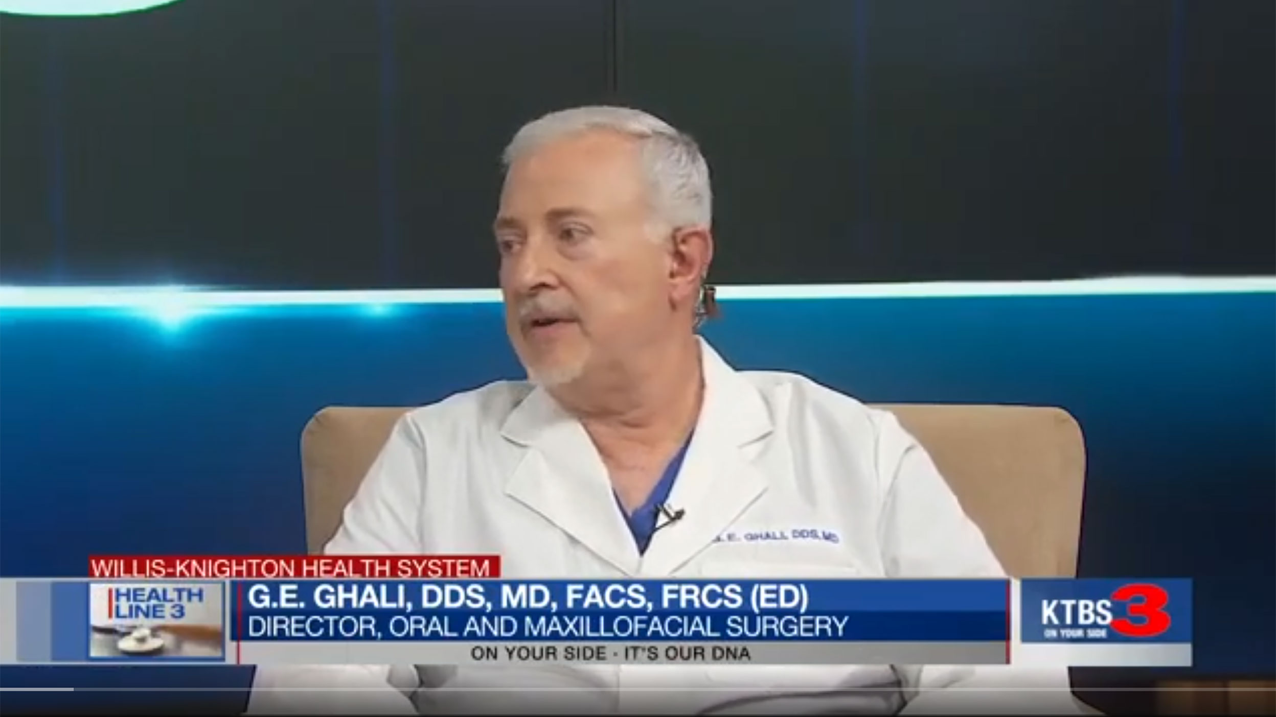 G.E. Ghali, DDS, MD, Discusses Cleft and Craniofacial Conditions on KTBS Healthline 3