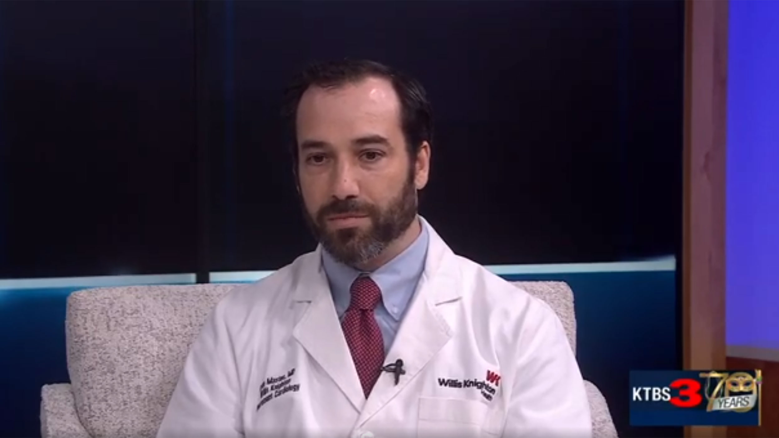 Dr. Ryan Master, MD, discusses interventional cardiology on KTBS Healthline 3