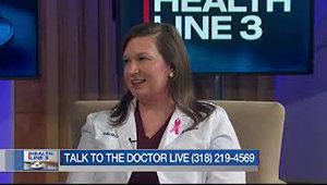 Dr. Hollie B. McCart discusses a variety of OB/GYN related topics on KTBS Healthline 3