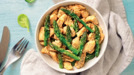 Spring Asparagus & Citrus Chicken Bowl